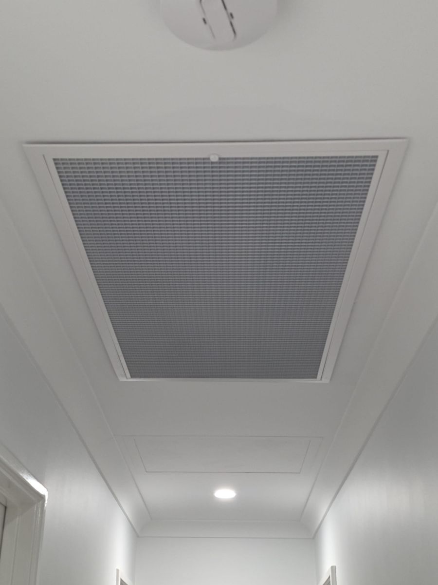 Ducted return air grille